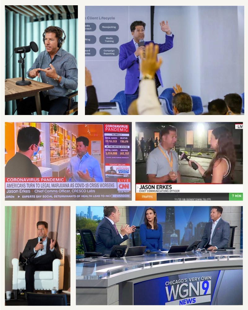 Jason Erkes — Media appearances, CNN, WGN, speaking engagements